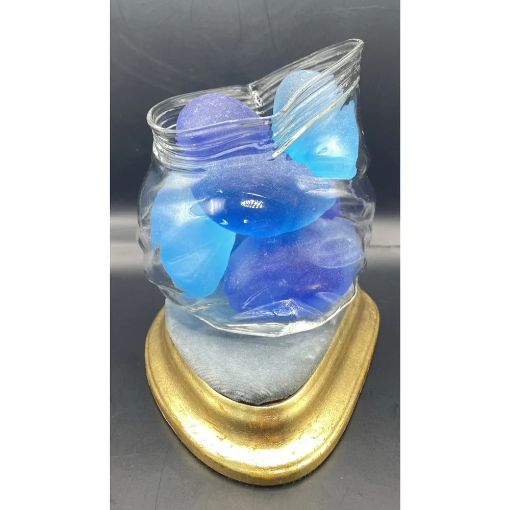 Dainty Realistic Unzipped Glass Sack Bag/Bowl/Jar